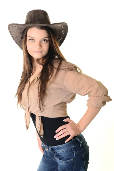 Sexig cowgirl — Stockfoto