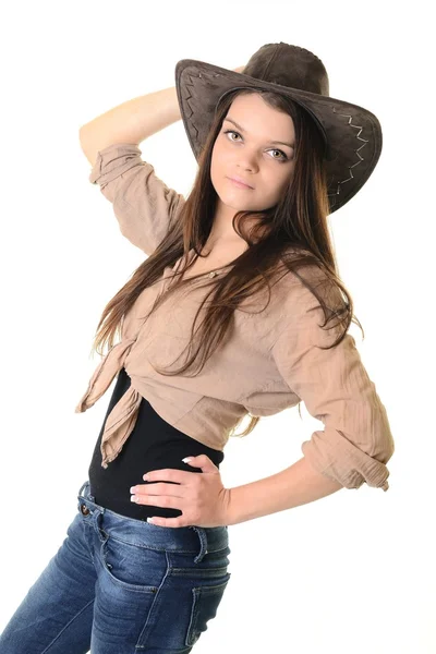 Sexy cowgirl — Stockfoto