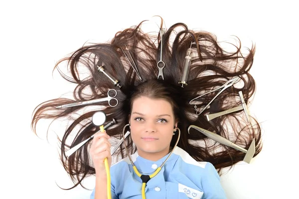 Pretty young doctor — Stock Photo, Image