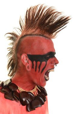 Amerikan Kızılderili şefi portresi