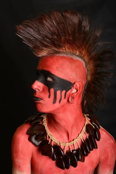 Porträtt av indianen chief — Stockfoto