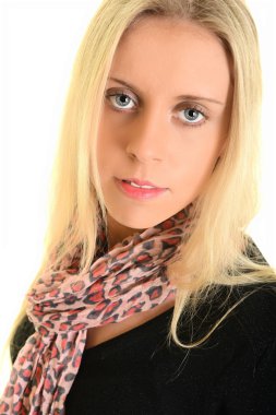 Sarı saçlı güzel model