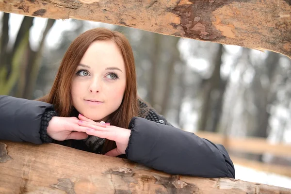 Winter woman — Stock Photo, Image