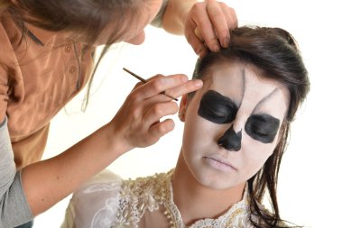 korku sahnesi korkunç bir kadının - gelin