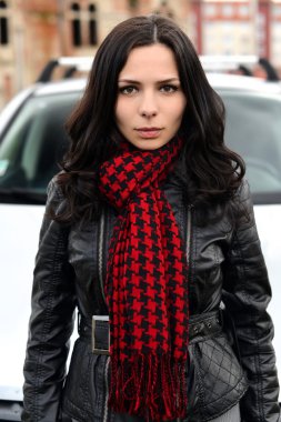 seksi kadın ve araba