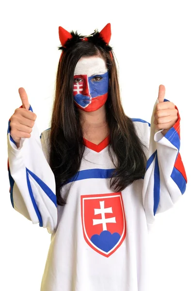 Slovakiska fan — Stockfoto