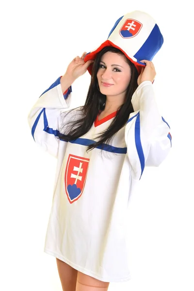 Slovakiska fan — Stockfoto