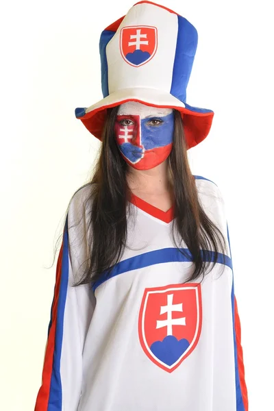 Slovakiska fan — Stockfoto