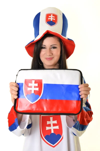 Slowakischer Fan — Stockfoto