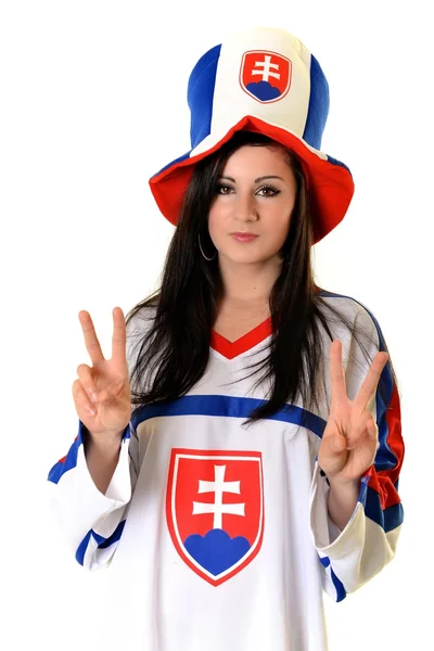 Slovakiska fan — Stockfoto