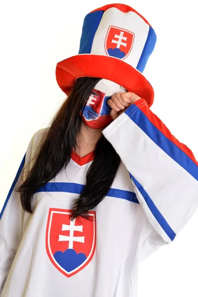 Slovakiska fan — Stockfoto