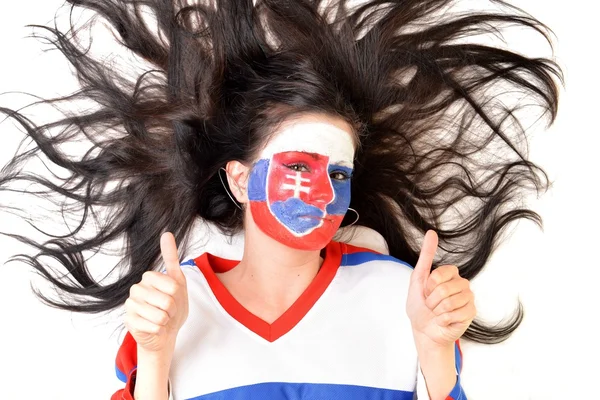 Slovakiska fan — Stockfoto