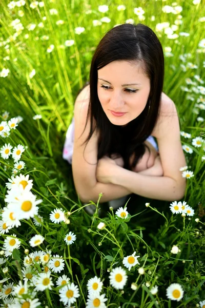 Lente vrouw — Stockfoto