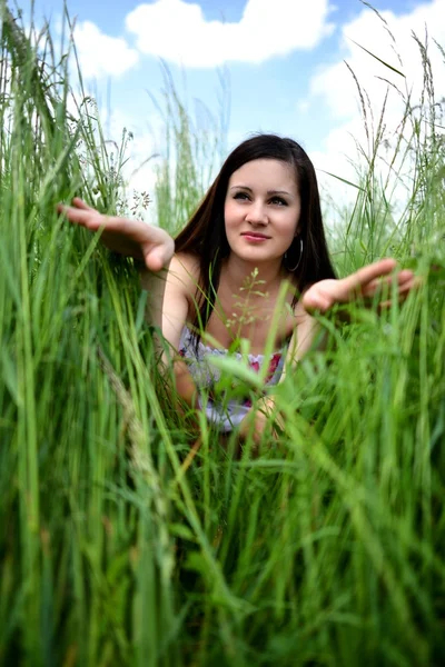 Mujer de primavera — Foto de Stock