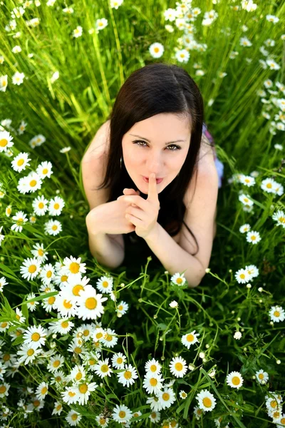 Lente vrouw — Stockfoto