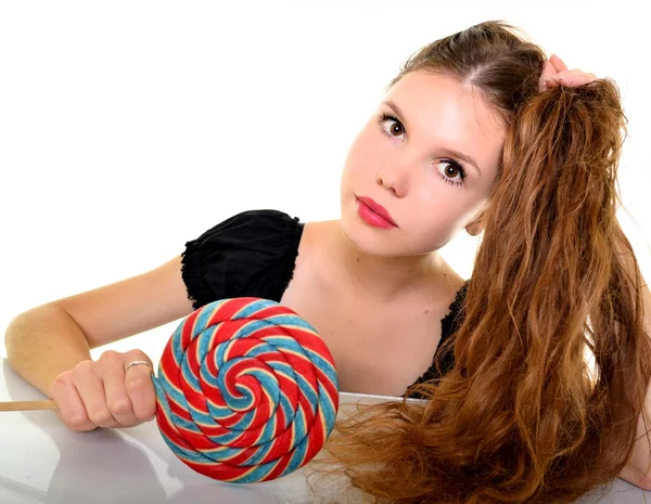 Frau mit langen Haaren — Stockfoto