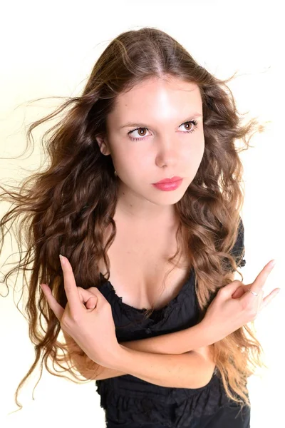 Frau mit langen Haaren — Stockfoto