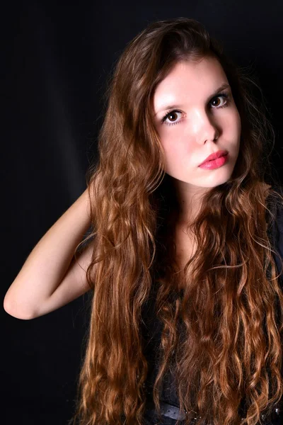 Mulher com cabelo comprido — Fotografia de Stock