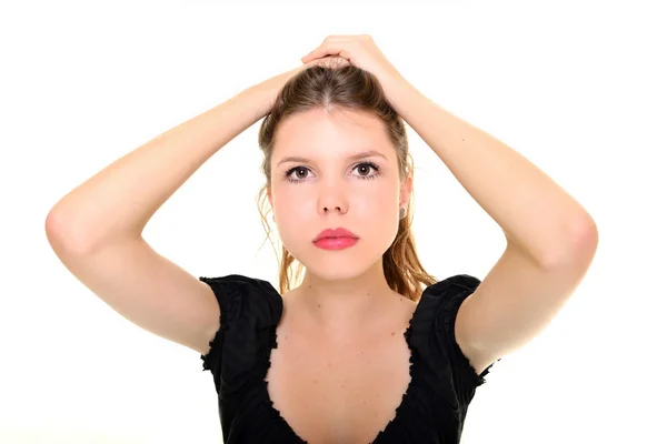 Mujer con el pelo largo — Foto de Stock