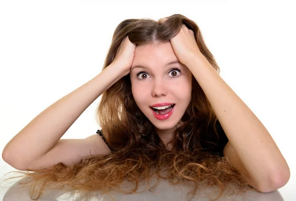 Mujer con el pelo largo — Foto de Stock