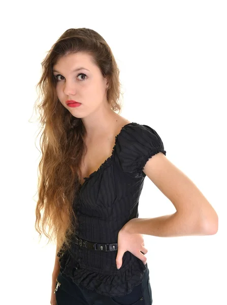 Mujer con el pelo largo — Foto de Stock