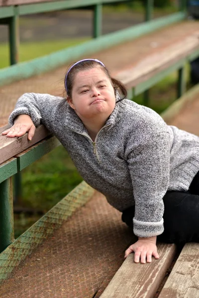 Woman with Down syndrome — Stock Photo, Image