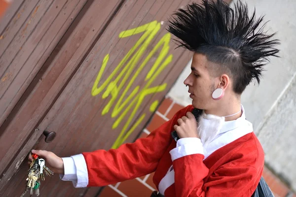 Kötü santa punk tarzı — Stok fotoğraf