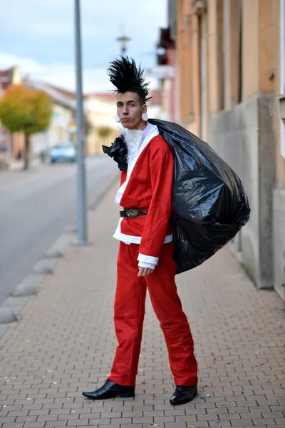 Bad santa v punk stylu — Stock fotografie