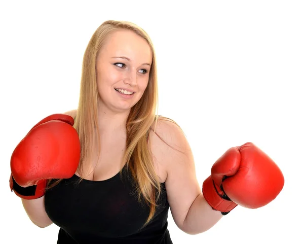 Woman boxer — Stock Photo, Image