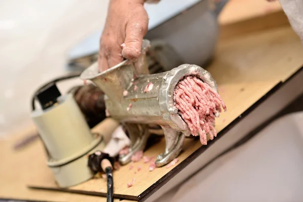 Meat and grinder — Stock Photo, Image