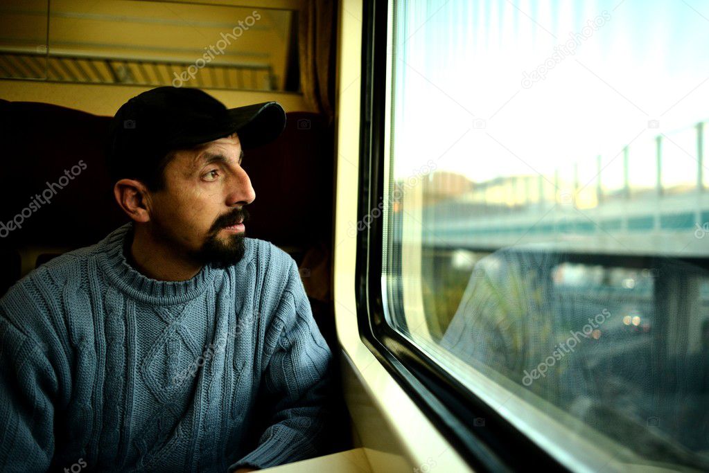 Man in the train
