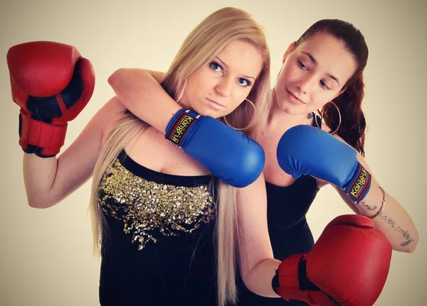 Chicas de boxeo — Foto de Stock