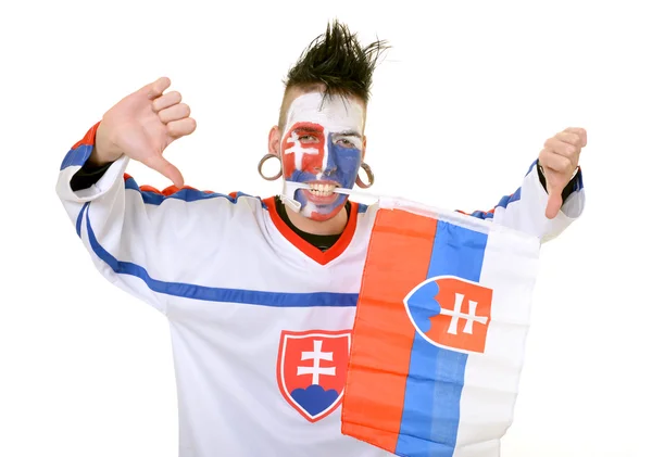 Slovakian supporter — Stock Photo, Image