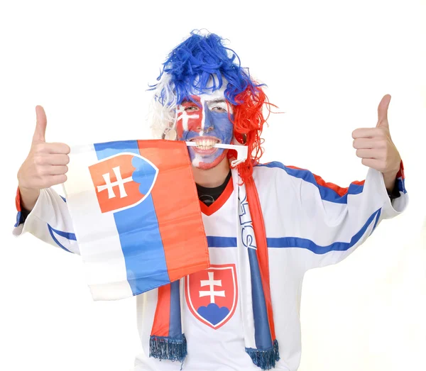 Slovakian supporter — Stock Photo, Image