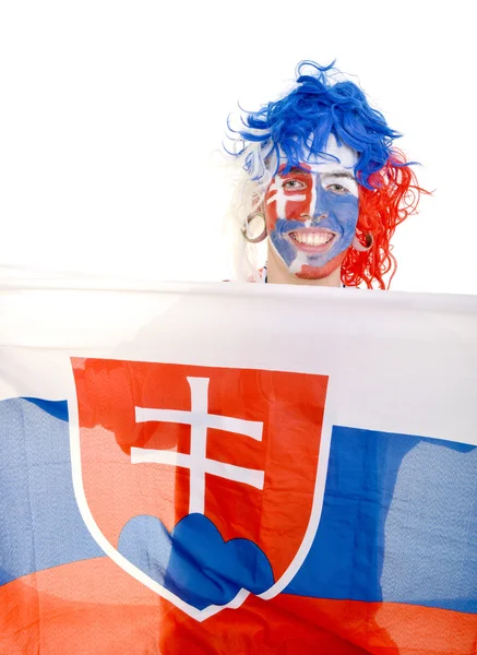 Slovakian supporter — Stock Photo, Image