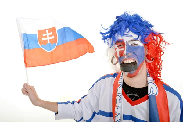 Slovakian supporter — Stock Photo, Image