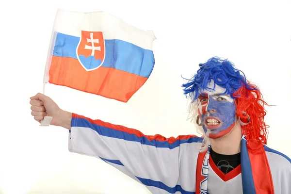 Slovakian supporter — Stock Photo, Image