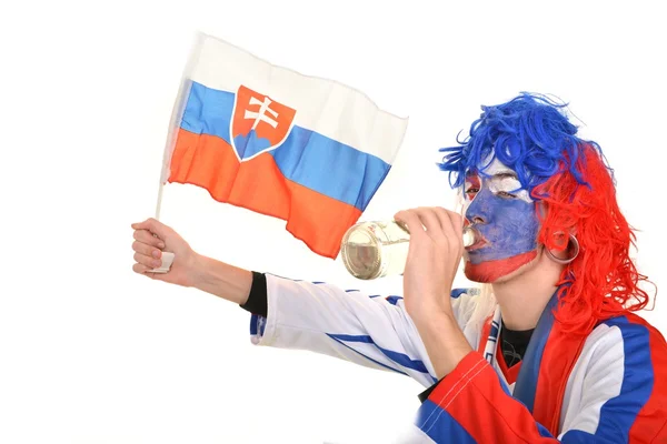 Slovakian supporter — Stock Photo, Image