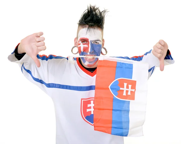 Slovakian supporter — Stock Photo, Image