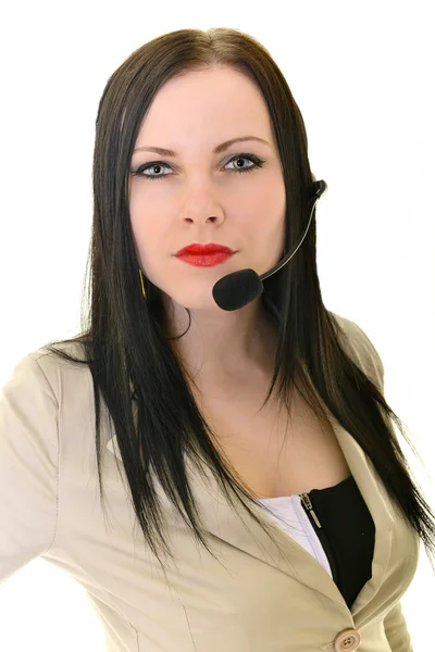 Woman customer service worker — Stock Photo, Image