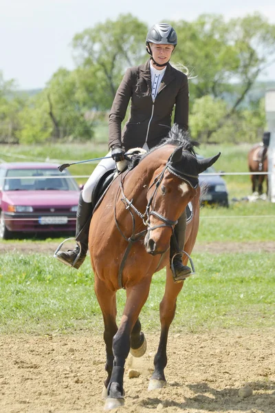 Show jumping rider — Zdjęcie stockowe