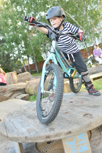 Little Biker — Stock Photo, Image