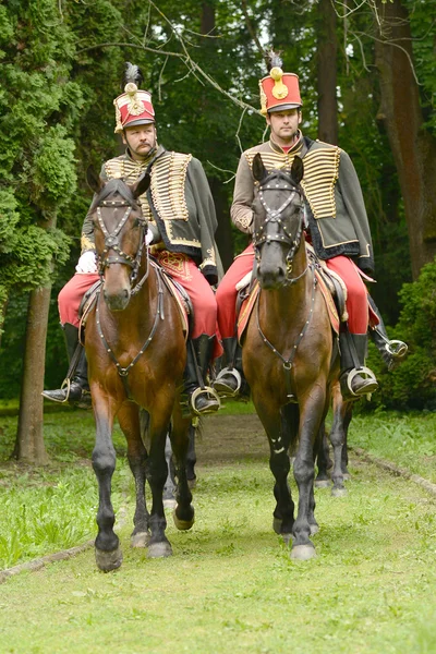 Hungarian hussar show — Stock Photo, Image