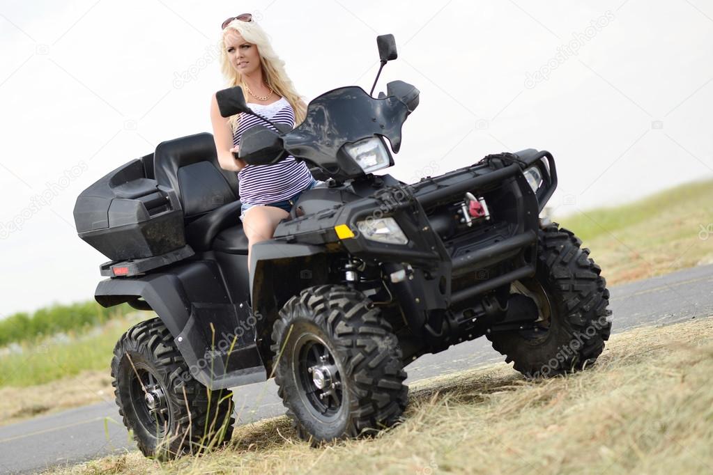 Sexy Girl on the ATV
