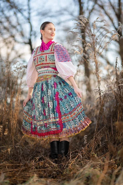 Slovak Folklore Slovak Folk Girl — Stock Photo, Image