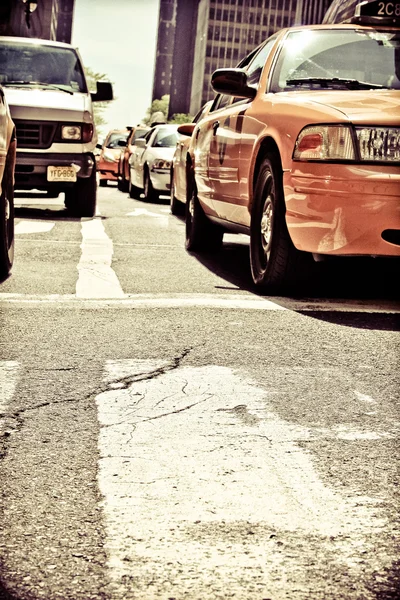 Detalj titta på nyc trafik — Stockfoto