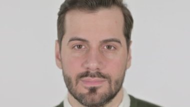 Kameraya gülümseyen adamın yüzüne yaklaş, Beyaz Ekran