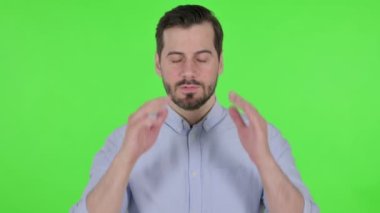 Baş Ağrısı Olan Adam Portresi, Yeşil Ekran