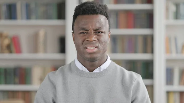 Portrait of Sad African Man Reacting to Loss — Stock fotografie