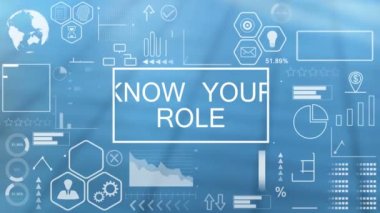 Rolünü bil, Animasyon Tipografi Hologramı Konsepti